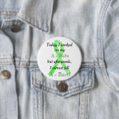 Lyme-ziekte Humor Knop Ronde Button 7,6 Cm (In situ)