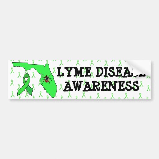 Lyme-ziekte in Florida bewustzijn bumpersticker (Voorkant)