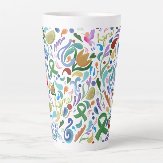 Lyme Ziekte Ondersteuning Lintlimoenen #lyme Latte Mok (Voorkant)