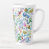 Lyme Ziekte Ondersteuning Lintlimoenen #lyme Latte Mok (Rechts)