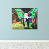 Lyme-ziekte Rustende krijger Meisje Engel of Fee Canvas Afdruk (Insitu (Houten vloer))