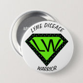 Lyme-ziekte Warrior-knop Ronde Button 7,6 Cm (Voorkant /achterkant)