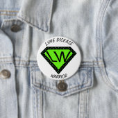 Lyme-ziekte Warrior-knop Ronde Button 7,6 Cm (In situ)