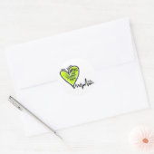 LymeAngels / Lyme bijt! Ronde Sticker (Envelop)