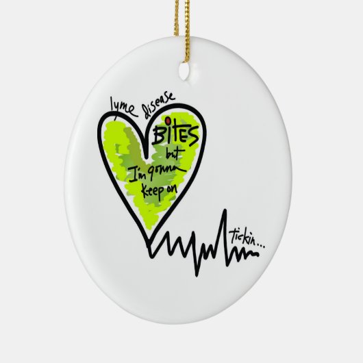 LymeAngels / Lyme Bites! Keramisch Ornament (Rechts)