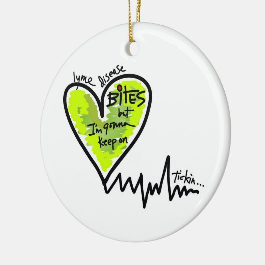 LymeAngels / Lyme Bites! Keramisch Ornament (Links)