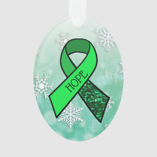 Lymekte Lint en Vlinder Kerst Ornament