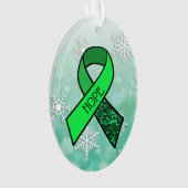 Lymekte Lint en Vlinder Kerst Ornament (voorkant)