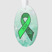Lymekte Lint en Vlinder Kerst Ornament (voorkant)