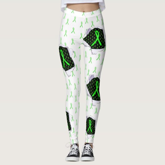 Lymekte Lintjes Leggings (Voorkant)
