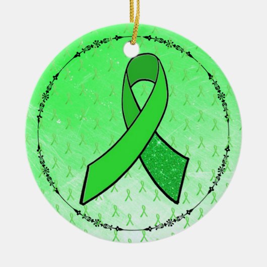 Lymekziekte bewustzijn linten ornament (Voorkant)