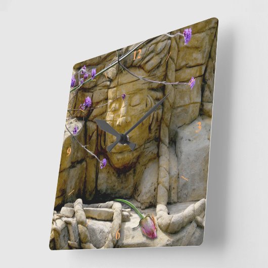 Lyme's Sandstone Face Vierkante Klok (Hoek)