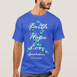 Lymfoedeem Bewustzijn Geloof Hoop Liefde Hoop voor T-shirt