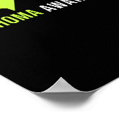 Lymfoom Bewustheid Hartslag Poster (Hoek)