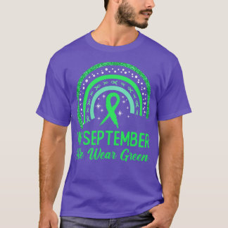 Lymfoom Bewustheid In september Draag we groene pi T-shirt