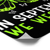 Lymfoom Bewustheid In september Draag we Limoen Poster (Hoek)