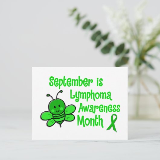 Lymfoom Bewustmaaltijd Bee 1.3 Briefkaart (Staand voorkant)