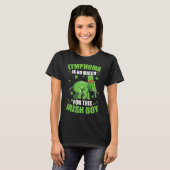 Lymfoom Bewustzijn bij bloedkanker St Patrick Day T-shirt (Voorkant volledig)