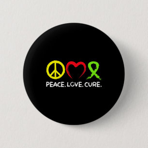 Lymfoom Bewustzijn Vrede Liefde Genezing Ronde Button 5,7 Cm