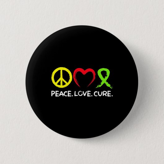 Lymfoom Bewustzijn Vrede Liefde Genezing Ronde Button 5,7 Cm (Voorkant)