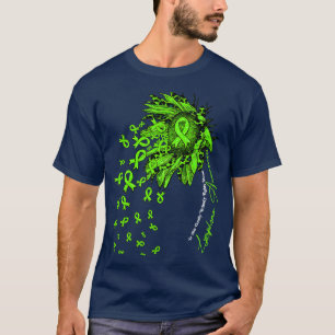 Lymfoom Bewustzijn zonnebloem niemand vecht alleen T-shirt