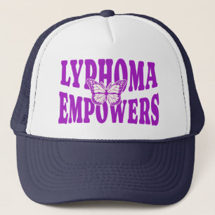Lymfoom Empowers Honkbalpet Paarse Lint Trucker Pet