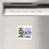 Lymfoom HOPE LOVE FAITH Magneet (Insitu (Vaatwasser))