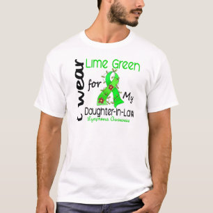 Lymfoom ik Draag Lime Green voor mijn dochter-in-l T-shirt