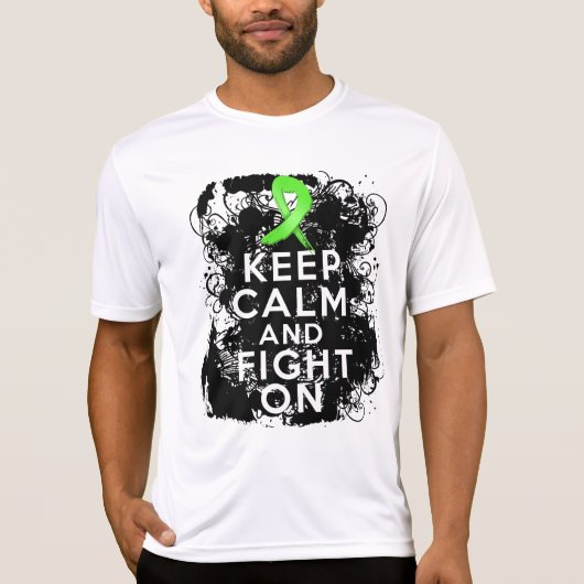 Lymfoom Kalm houden en vechten T-shirt (Voorkant)