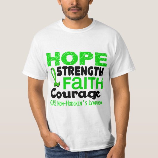 Lymfoom Lime Green HOPE 3 Non-Hodgkin T-shirt (Voorkant)