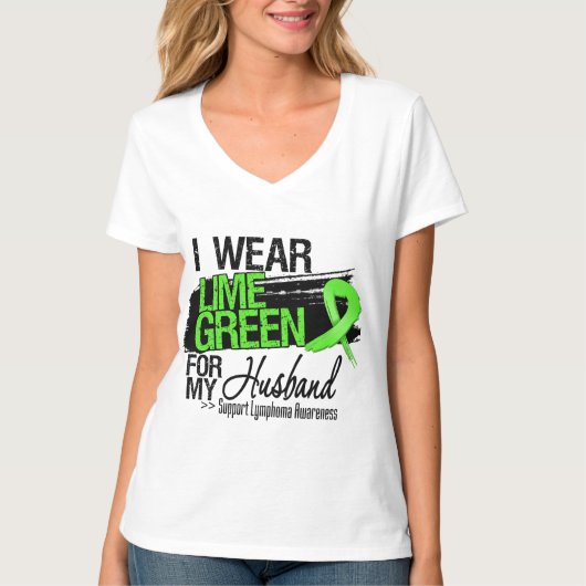 Lymfoom lint voor mijn man t-shirt (Voorkant)