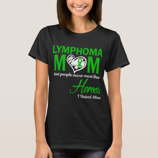 Lymfoom Moeder Ik Heb de Mijne Gesteund T-shirt (Voorkant)