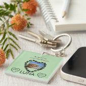 Lymfoom Pawprint Lintje Herdenking Sleutelhanger (Voorkant Rechts)