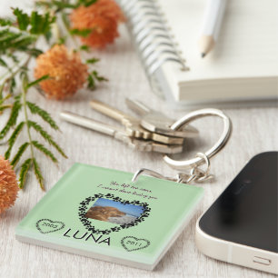 Lymfoom Pawprint Lintje Herdenking Sleutelhanger