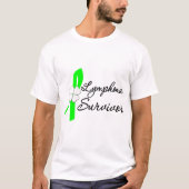 Lymfoom Survivor Inspiraties T-shirt (Voorkant)