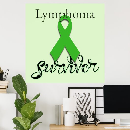 Lymfoom Survivor Poster (Thuiskantoor)