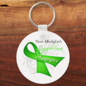 Lymfoom van Scroll Ribbon Non-Hodgkin Sleutelhanger (Voorkant)