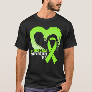 Lymfoom Warrior Awareness Heart T-shirt