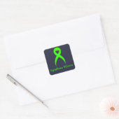 Lymfoom Warrior Hodgkins Lymphoma Bewustheid Vierkante Sticker (Envelop)