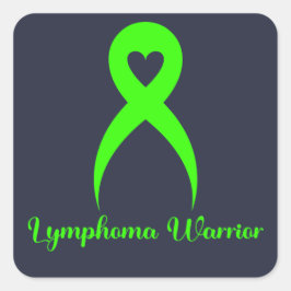 Lymfoom Warrior Hodgkins Lymphoma Bewustheid Vierkante Sticker