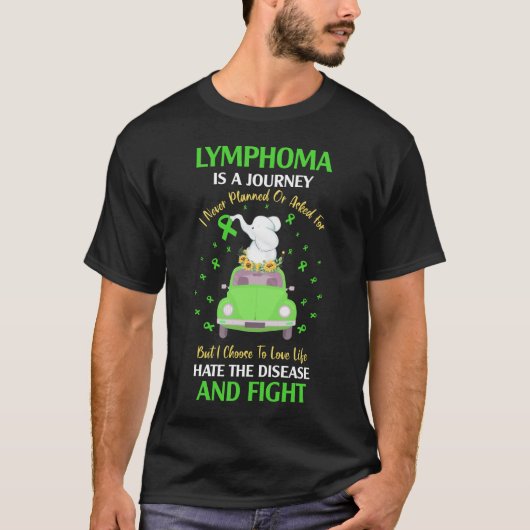 Lymfoombewustzijn is een reis t-shirt (Voorkant)