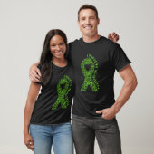 Lymfoombewustzijn Lime Green Ribbon met positief T-shirt (Unisex)