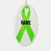 Lymfoomkanker memorial lint keramisch ornament (Rechts)