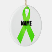 Lymfoomkanker memorial lint keramisch ornament (Rechts)