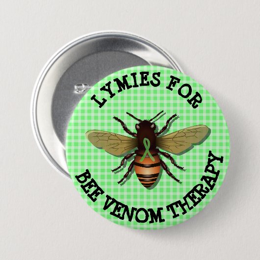 Lymies voor de Button van de Bee Venom-therapie (Voorkant /achterkant)