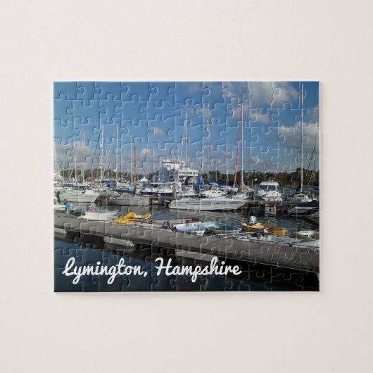Lymington Hampshire Sailing Boats in Marina Legpuzzel (Horizontaal)