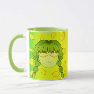 Lymoona's Groene Dubbelzijdige Mok