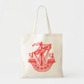 Lymphad (Heraldic Ship) - Rood Tote Bag (Voorkant)