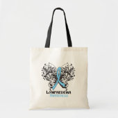 Lymphedema Awareness Butterfly Tote Bag (Voorkant)