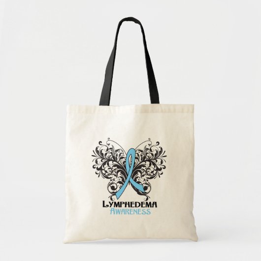 Lymphedema Awareness Butterfly Tote Bag (Voorkant)